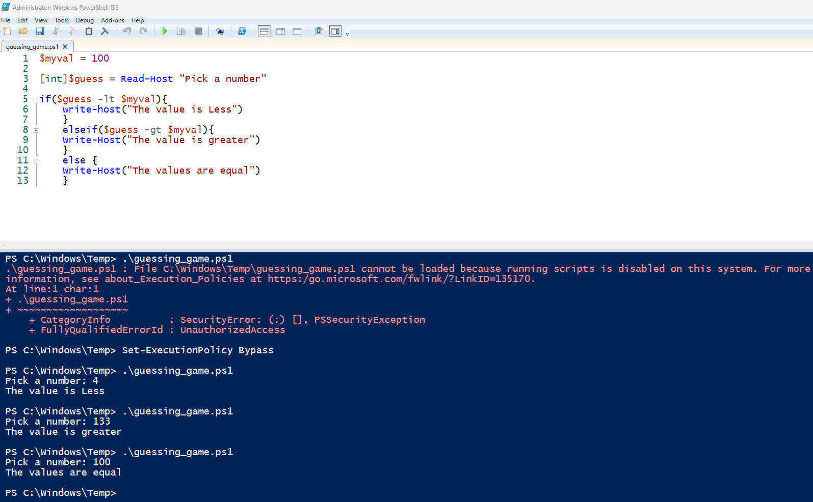 PowerShell ISE